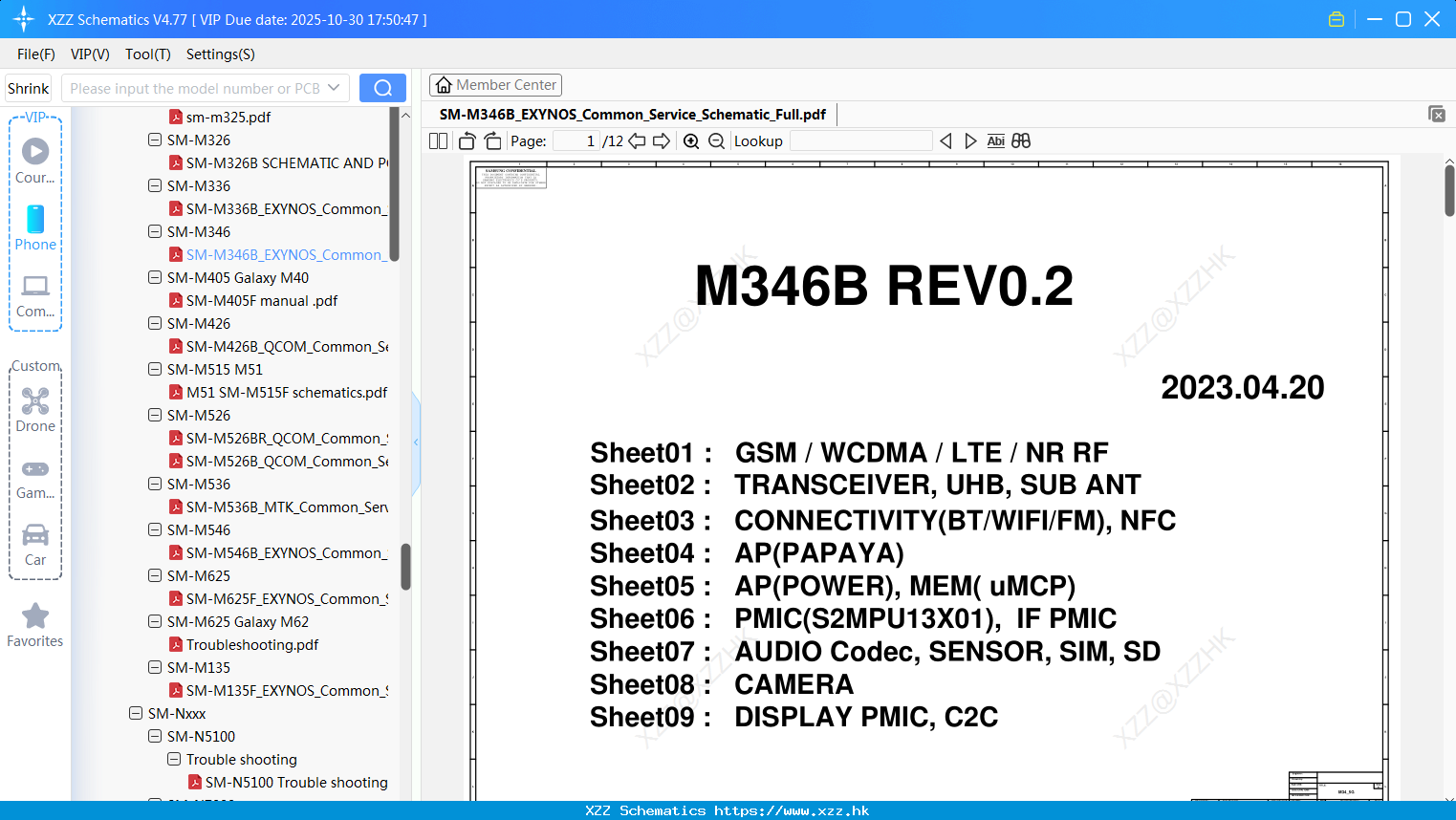 Samsung SM-M346B_EXYNOS_Common_Service_Schematic_Full